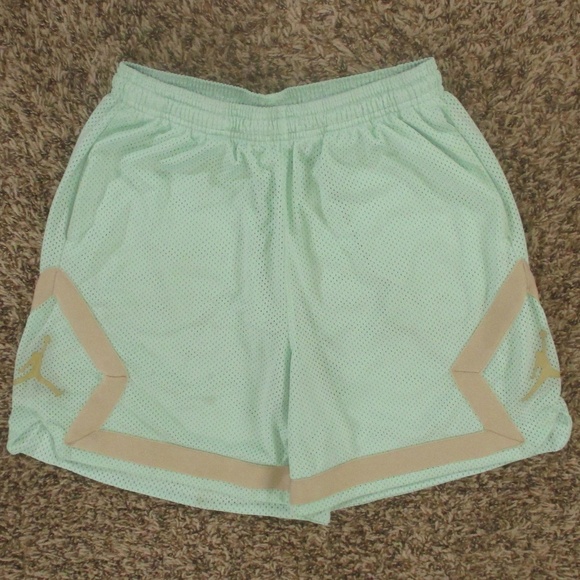 Jordan Shorts Men's Small Mint Foam Sand Drift Diamond Athletic Loose Fit - Picture 1 of 6
